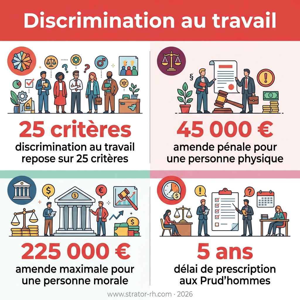 Infographie — discrimination au travail