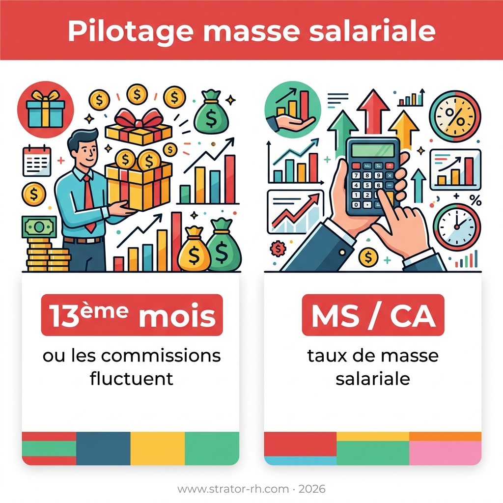 Infographie — pilotage masse salariale