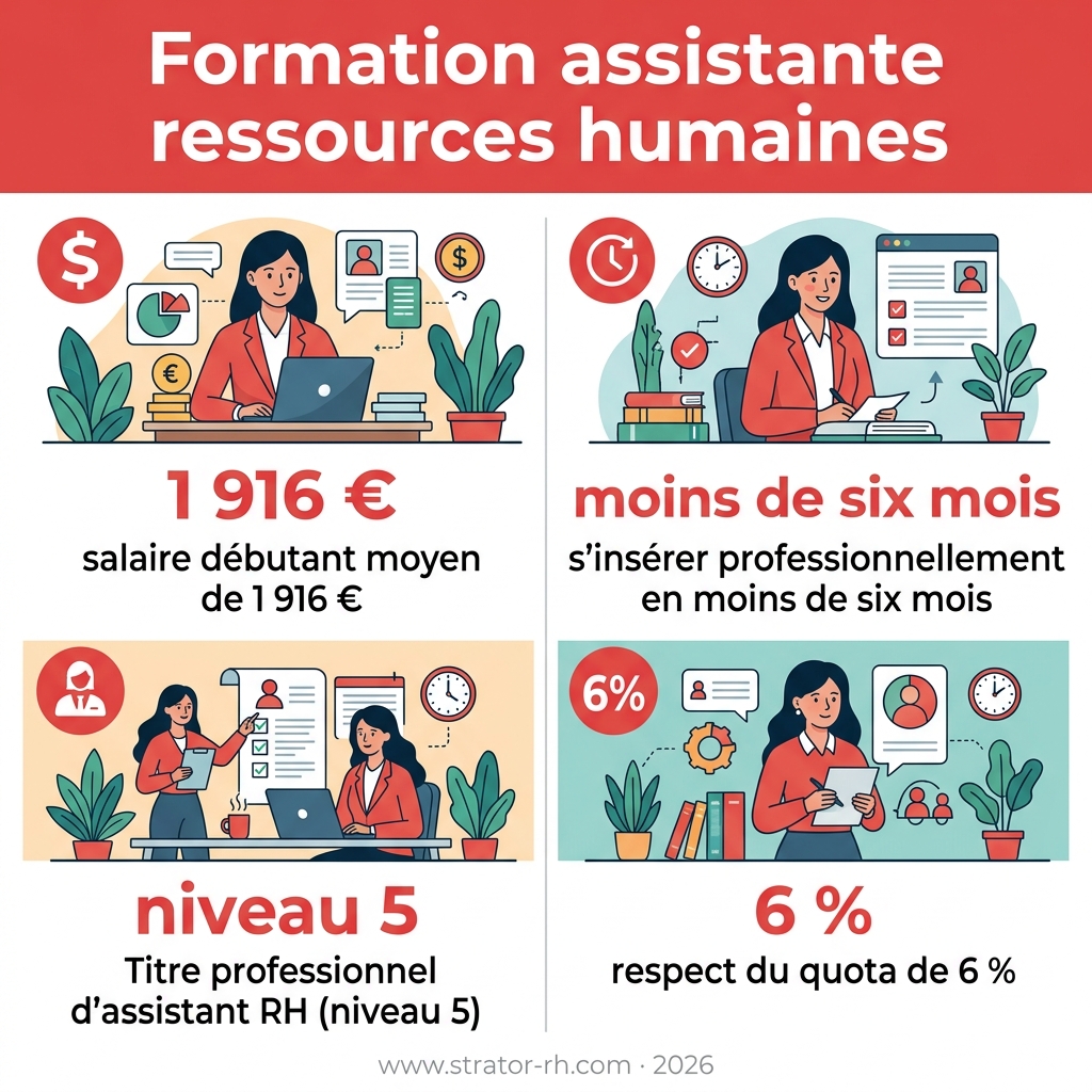 Infographie — formation assistante ressources humaines