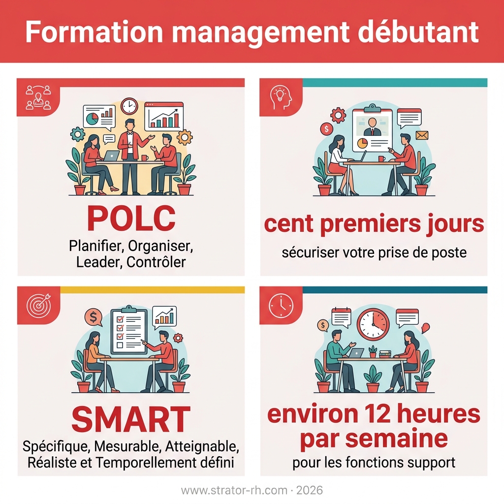 Infographie — formation management débutant